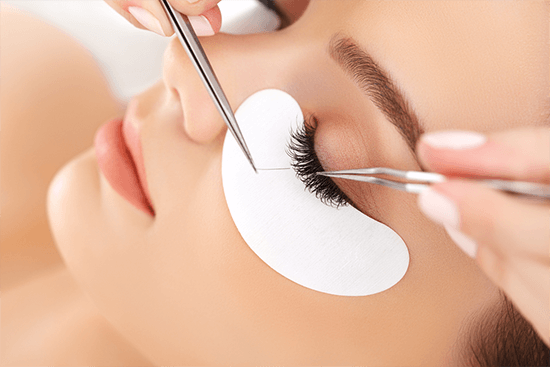 eyelash extensions treatment