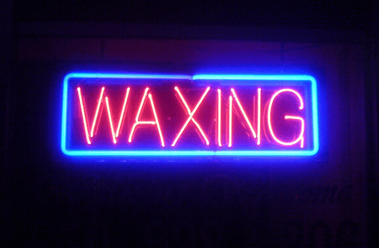 neon waxing lights