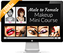 computer screen showing makeup mini course