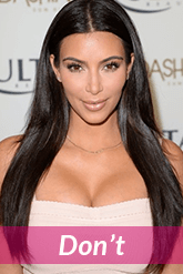 Kim Kardashian hairstyle