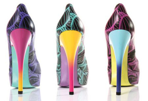 colorful high heels
