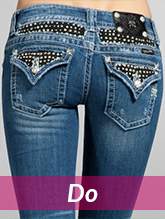 embellished jean pockets