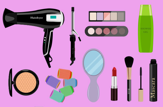 hair and makeup accessories