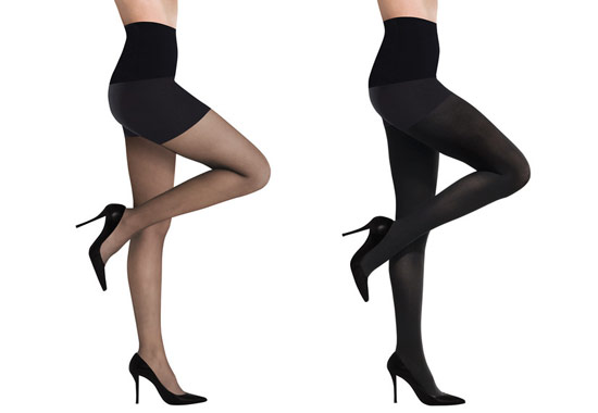 black stocking pantyhose and heels