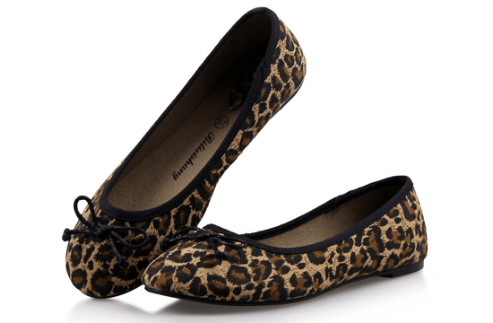 leopard print ballet flats