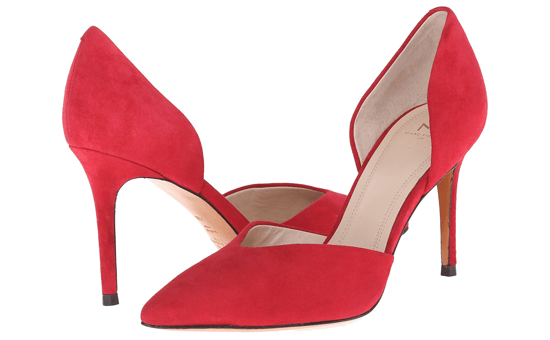 D'Orsay red heels