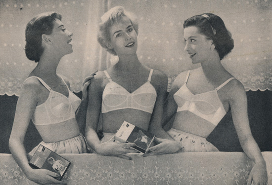vintage bra ad