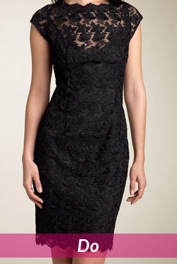black lace dress fabric