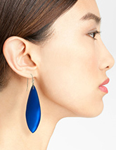 blue dangling earring