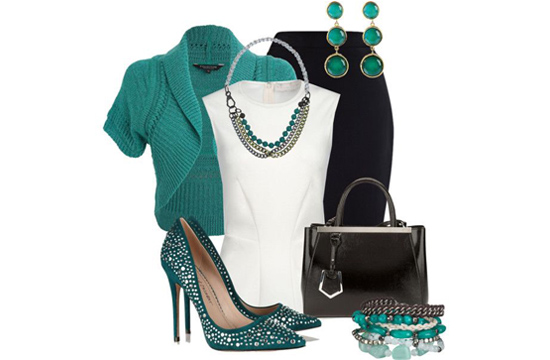 turquoise themed wardrobe