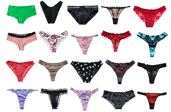 an assortment of panties