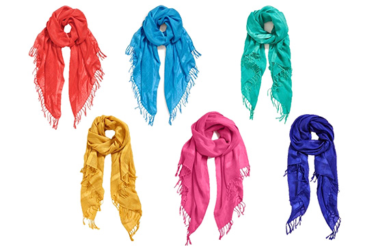 various scarves