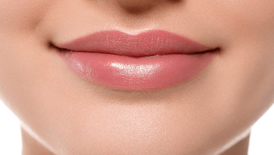 matte pink lips