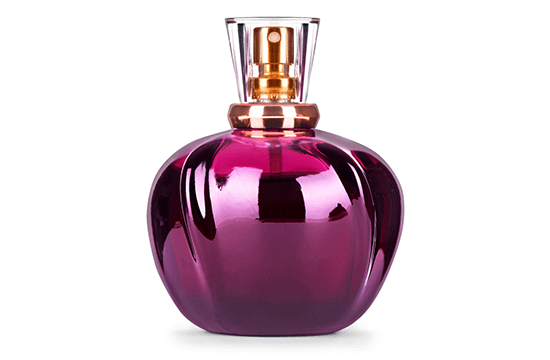 violet perfume bottle