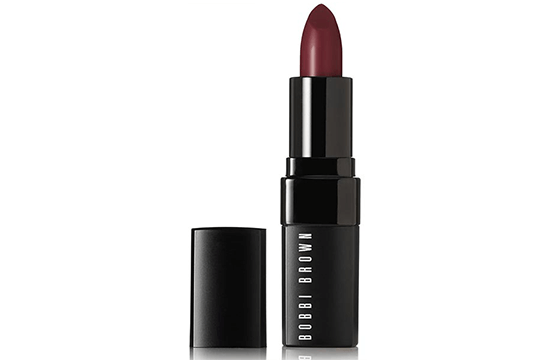 burgundy Bobbi Brown lipstick