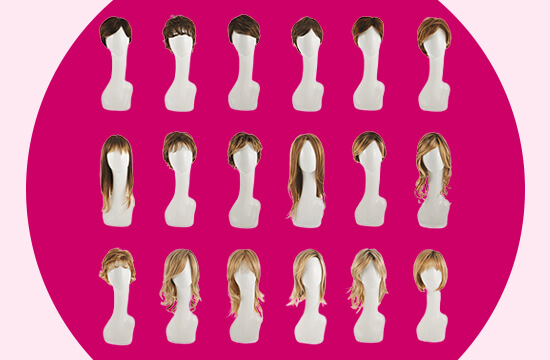 different style of wigs