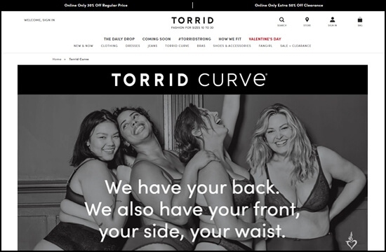 torrid website