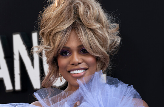 Laverne Cox with bangs