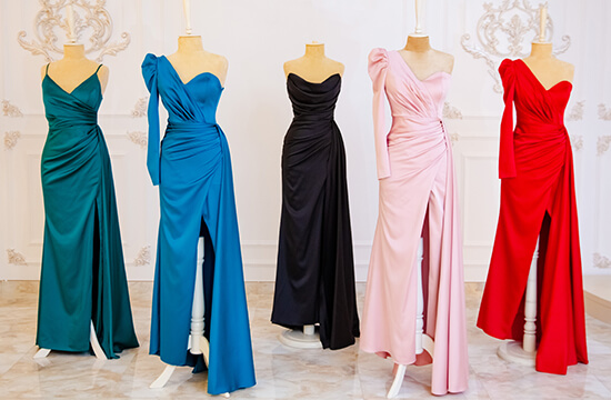 colorful gowns