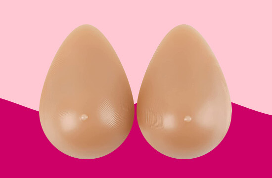 oval shape breast forms
