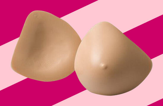heart shaped breast forms