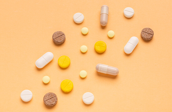 variation of pills and tablets