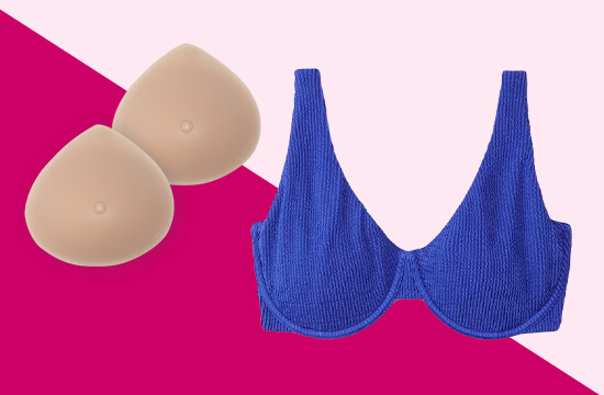 bikini top with breast forms
