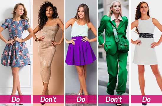 women clothing dos and don'ts