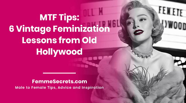 MTF Tips: 6 Vintage Feminization Lessons from Old Hollywood