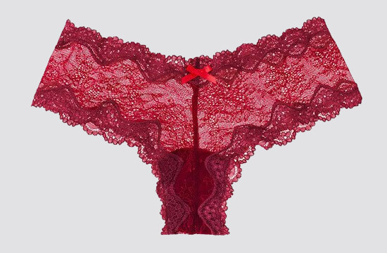 red lace panty