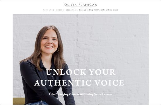 Olivia Flanigan - Gender Affirming Voice Lessons